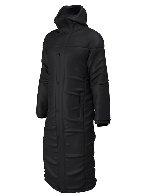 Thermal sports or workwear long length jacket- Black or Navy