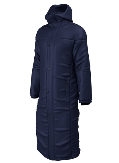 Thermal sports or workwear long length jacket- Black or Navy