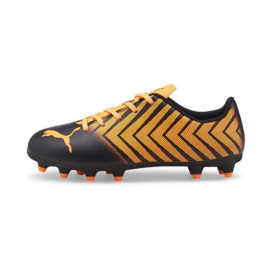 Puma Kids' Tacto II FG/AG Football Boots Black / Neon orange
