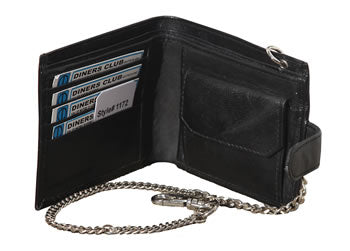 Men's Leather Wallet With Chain (1172) RFID Protected