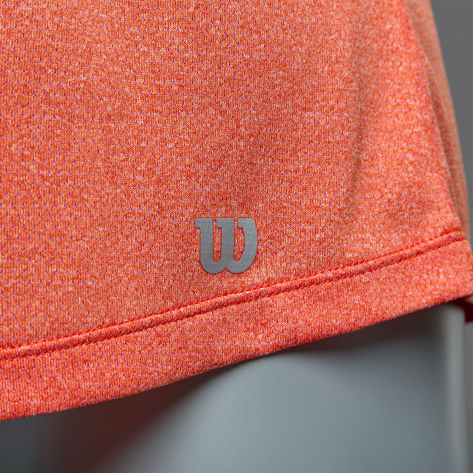 Ladies Tennis t shirt by Wilson Core Cap Sleeve nasturtium upf +30 sun protection