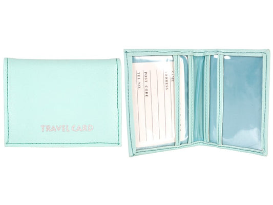 Grained PU Travel Card Holder 1500