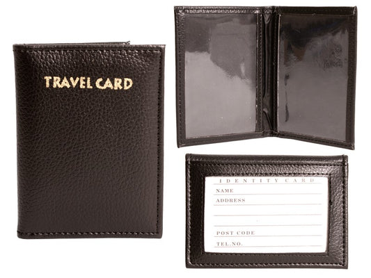 Grained PU  Book Style Travel Card 1502