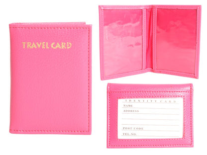 Grained PU  Book Style Travel Card 1502