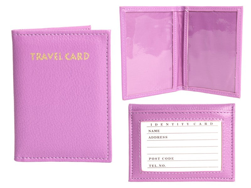 Grained PU  Book Style Travel Card 1502