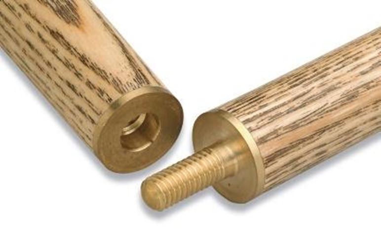 THE RUBY - Peradon cannon snooker 57” two piece ash cue