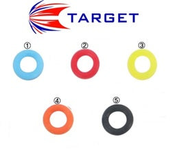 12 RINGOS coloured silicon Yellow / Orange / Blue/Red/Black o rings By Target darts
