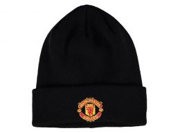 Manchester united black cuff knit hat