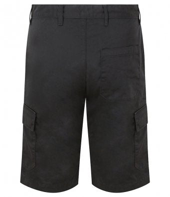 Workwear PRO RTX Pro Cargo Mens Black Shorts 30"-42"