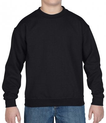 Black School P.E Infant/Junior Sweatshirt heavy blend. 3-13 years -Round Neck