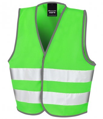 Childrens Infant/junior Hi Vis Safety Vests. Lime or Pink