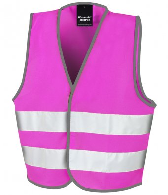 Childrens Infant/junior Hi Vis Safety Vests. Lime or Pink