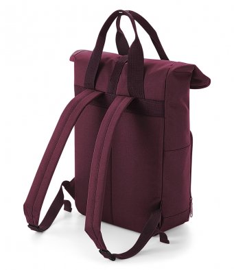 Roll top closure fashion Twin Handle Backpack