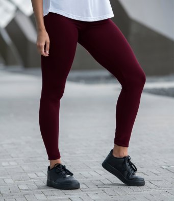 AWDis Cool Girlie Workout Leggings BURGUNDY – David O Jones Online Sports