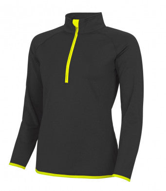 AWDis Cool Girlie Half Zip Sweat Top