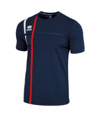Errea Mateus Short Sleeve Training T Shirt Navy red