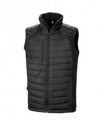 Workwear Result Black Compass Padded Gilet S-XXL various colours