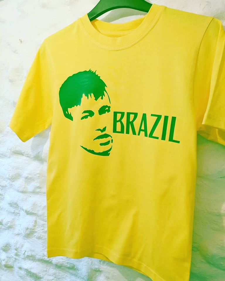 Brazil Football Hero Neymar tee T shirt