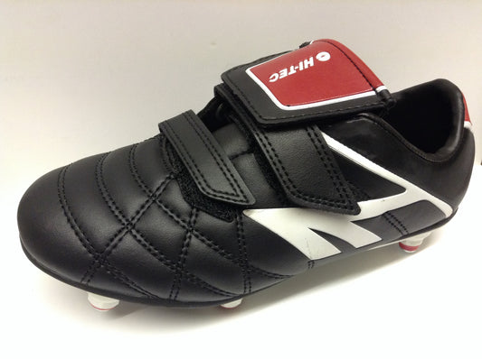 Hi-Tec League Pro SI EZ Junior (Velcro) Black and white Junior football boots