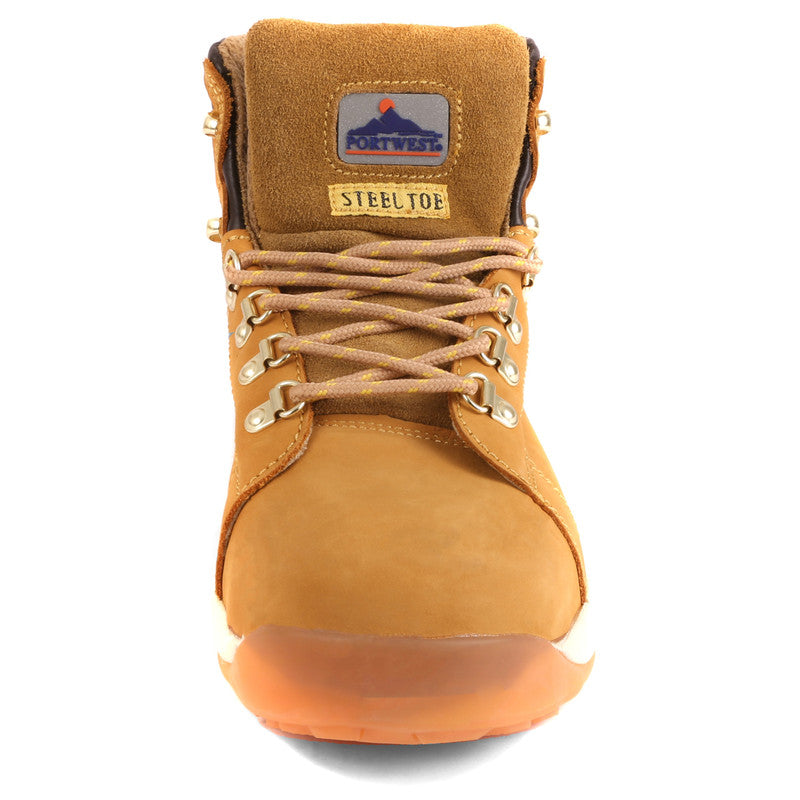 Portwest Work Boot FW31 Steelite Mid Cut Nubuck Boot SB HRO Honey