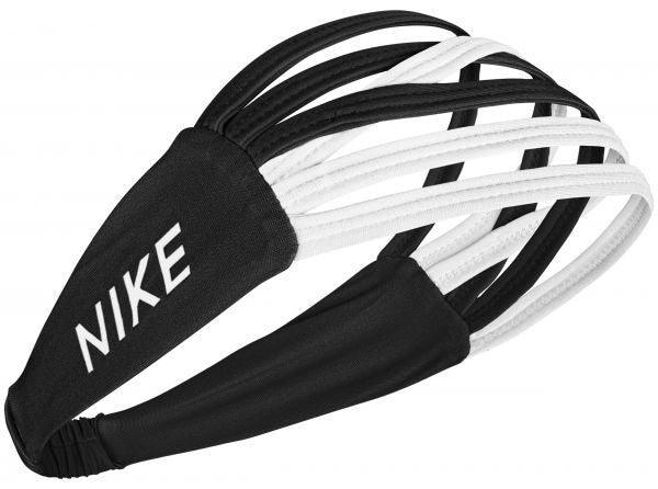 Nike Ladies Strappy Headband Black/white - One Size