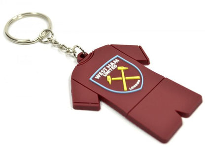 Football Club PVC Kit Keyrings