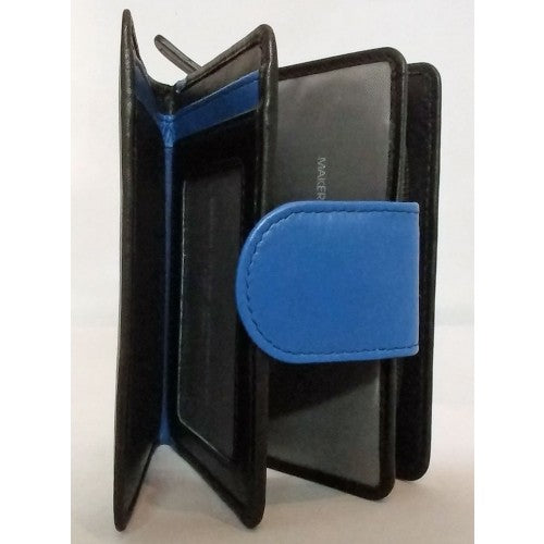 Charles Smith Leather Purse Black/Blue (603023)