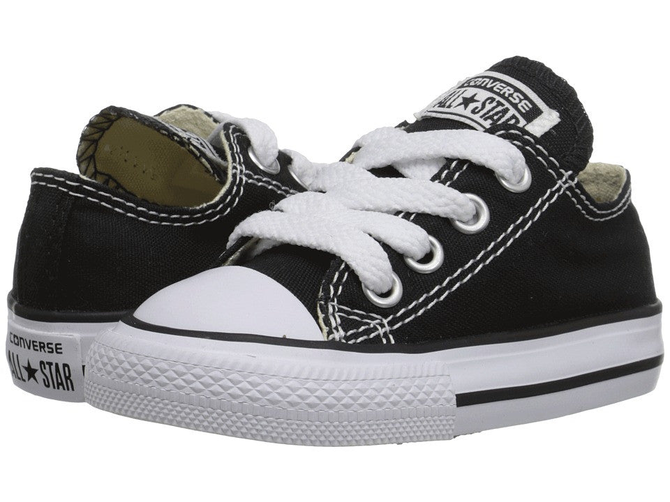 Infant Converse All Stars canvas trainers Black or Red junior