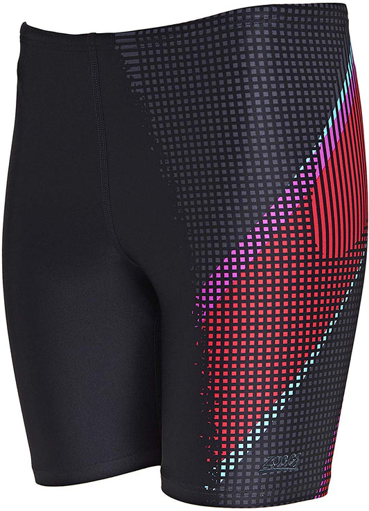 Zoggs Windsor men's mid jammer swim shorts black/multicolour