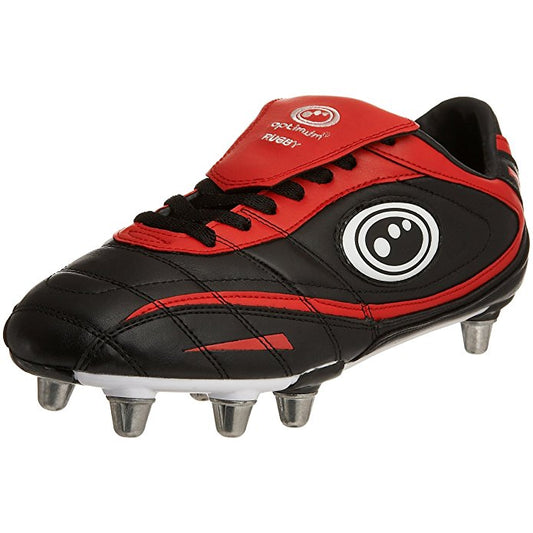 Optimum Men's Inferno2 Rugby boots black red size 7 or 8