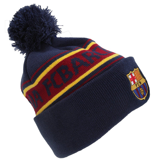 Barcelona FC knit bobble hat