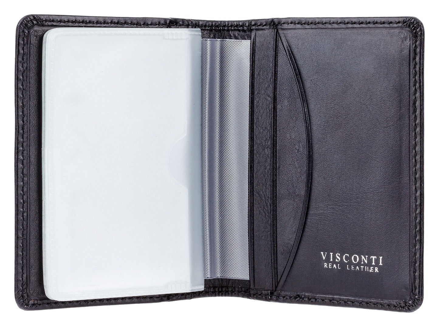 Visconti Mens Leather Wallet For Credit Cards With RFID Fraud Protection