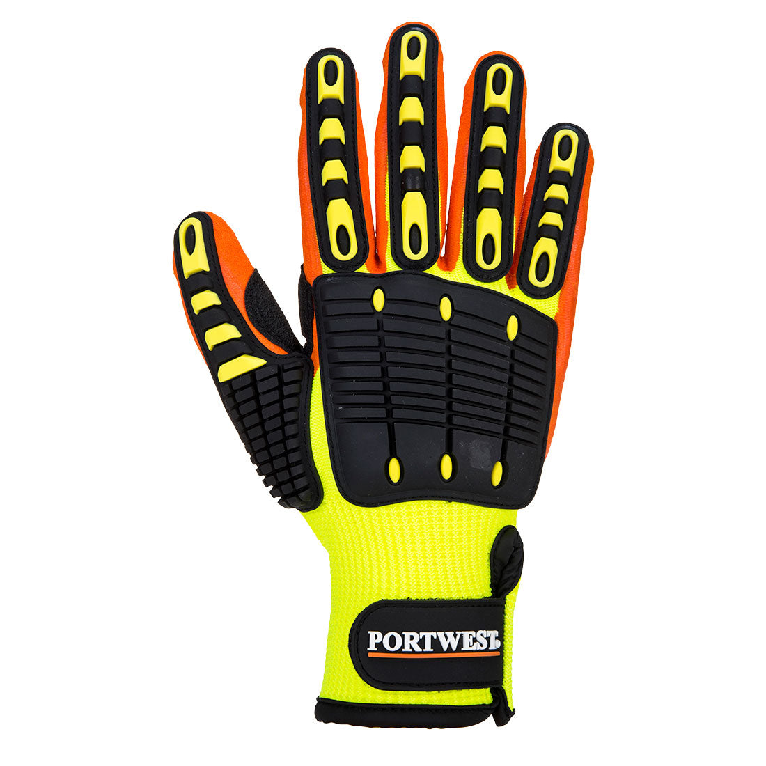 Portwest A721 - Anti Impact Grip Glove Yellow/Orange