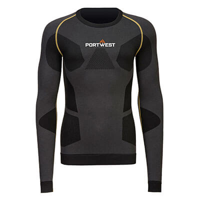 Portwest Workwear Dynamic Air Baselayer Top Charcoal