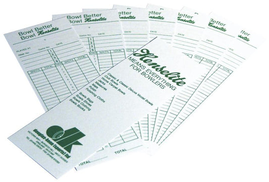Henselite Bowls Score Cards (Pack of 100)