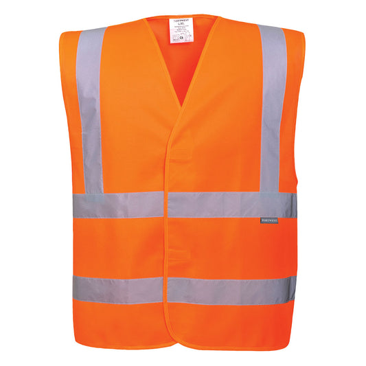 Portwest Workwear C470 - Hi-Vis Two Band & Brace Vest Orange