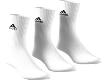 Adidas 3pk Tennis cushioned crew socks - white