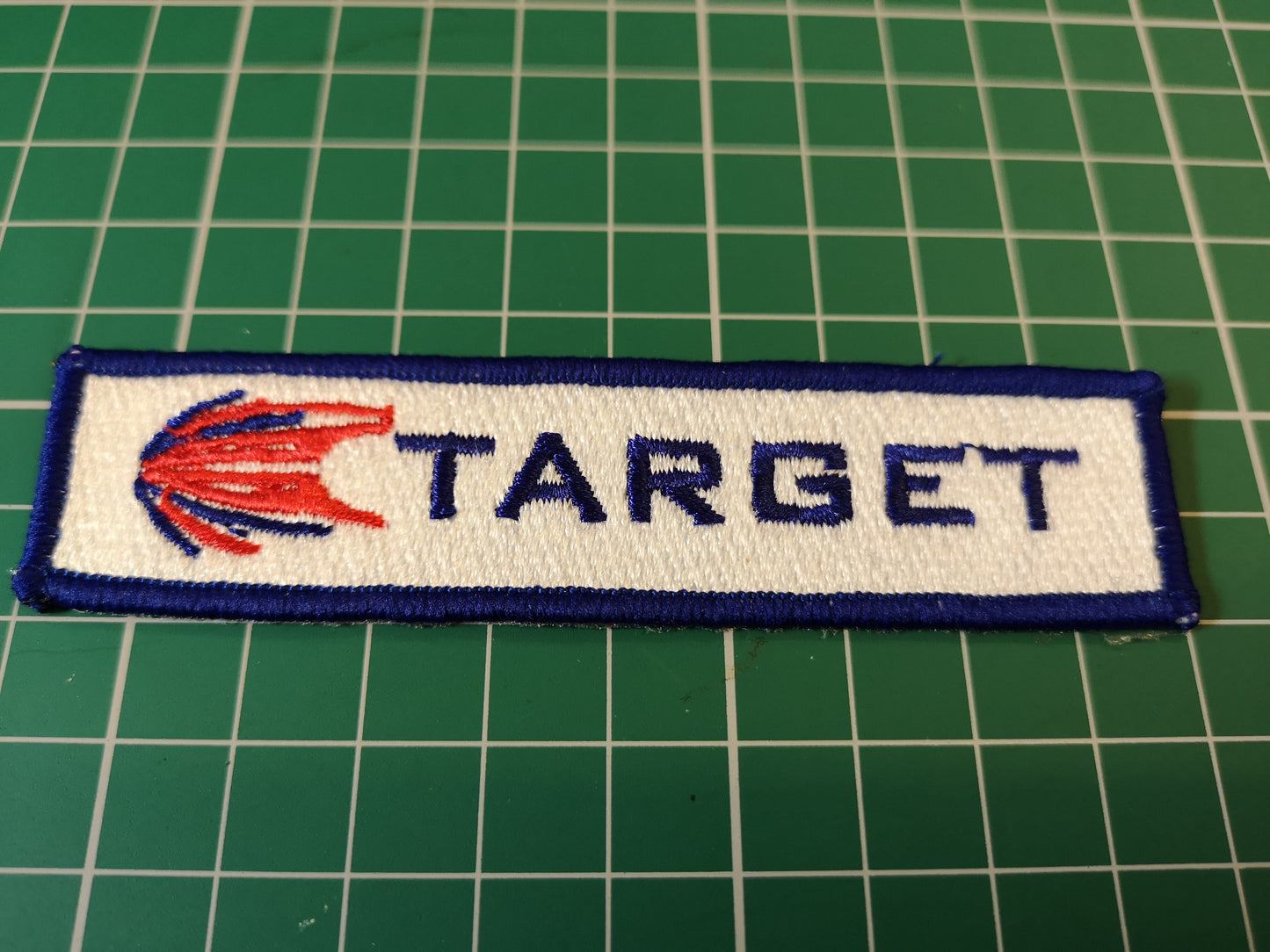 Target Darts Iron on embroidered Sponsor logo badge
