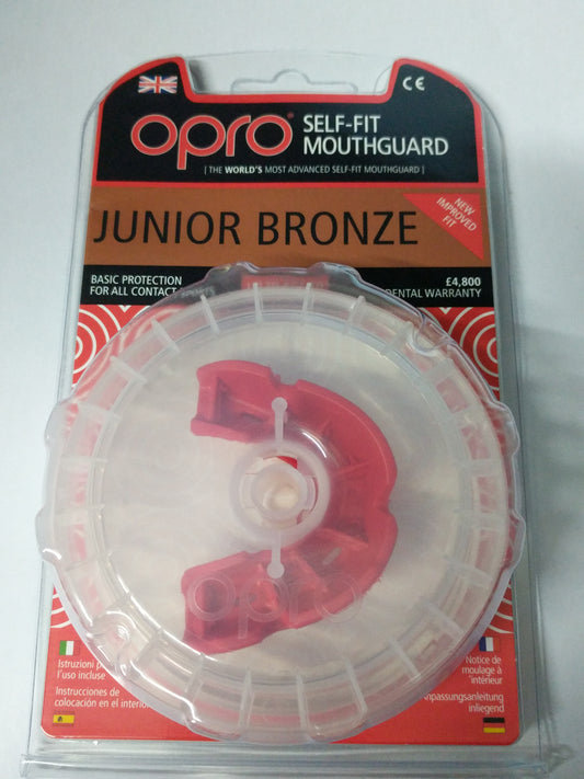 Opro Junior Mouthguard gumshield white /red /blue bronze protection rugby, boxing