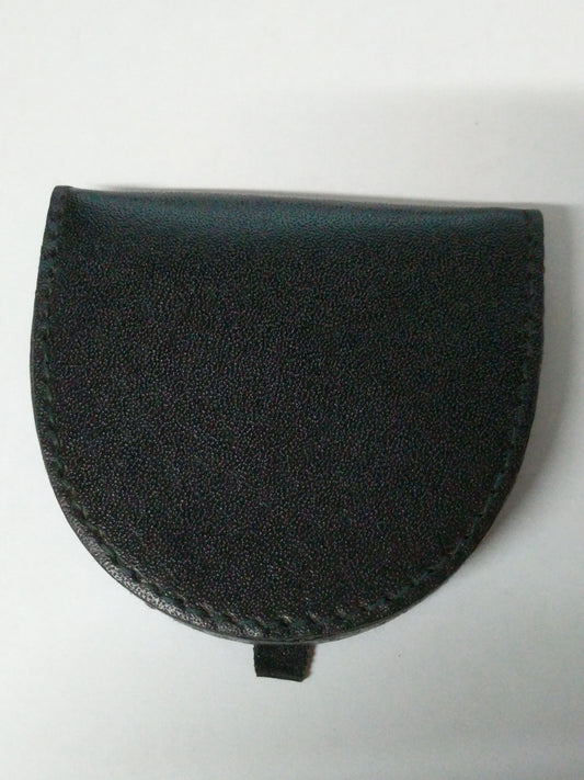 Real Leather Coin Tray Purse with easy open tab 1590