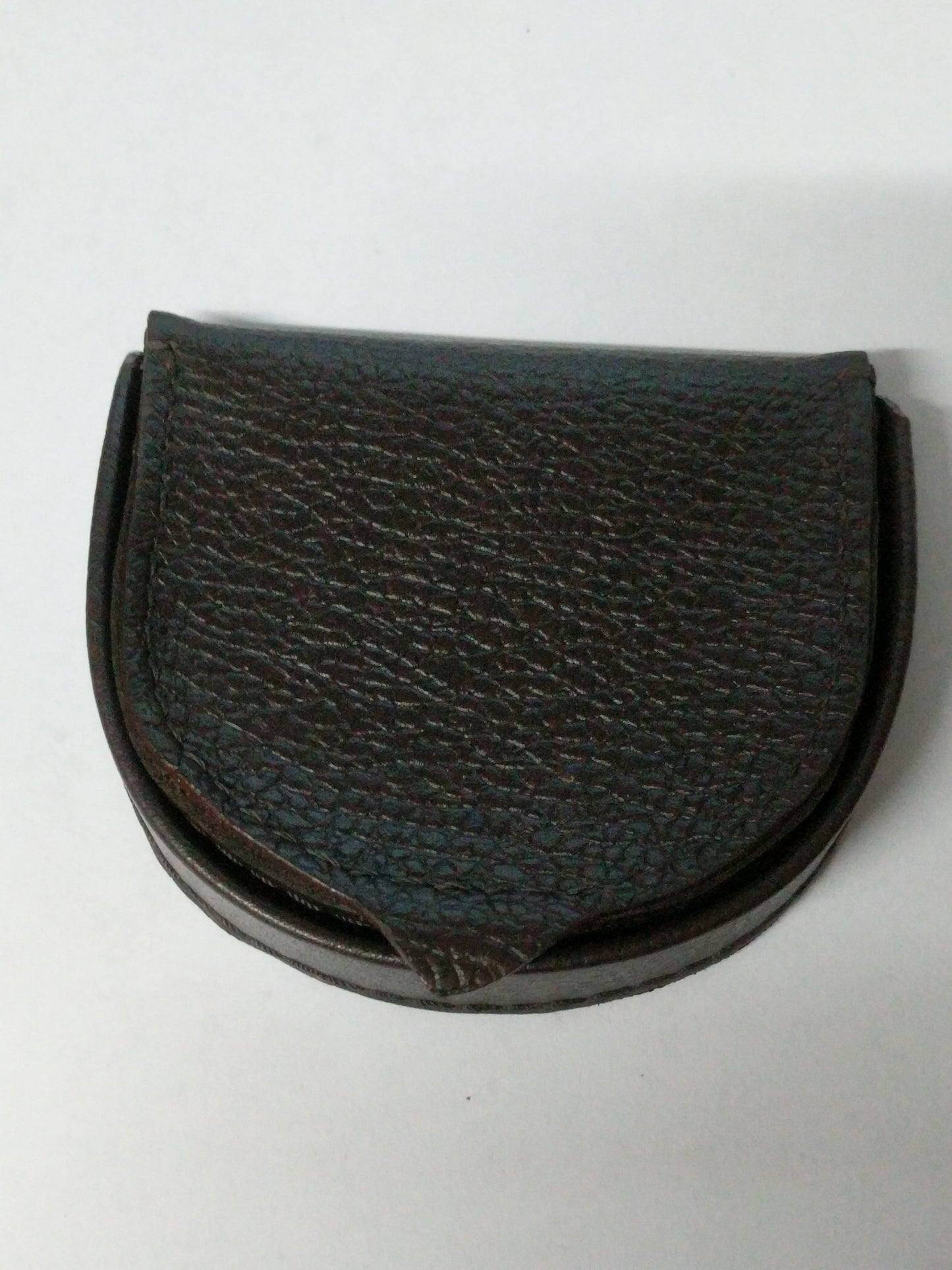 Textured Leather Coin tray purse wallet. black or brown options 650300CBO