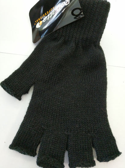 Regatta Unisex Fingerless Woolly Gloves in Black one size