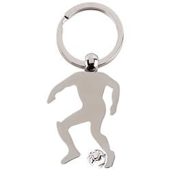 Footballer Silver Keyring! Great Gift for football fans.