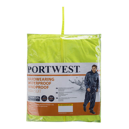 Workwear Essentials Rainsuit (2 Piece Suit) Yellow