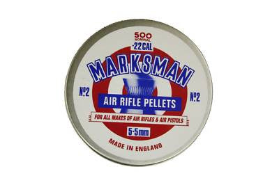 MARKSMAN .177 .22 Pointed & Domed Air Gun, Rifle and Pistol Pellets. PK 500