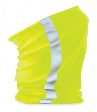Beechfield Workwear Morf HI VIZ Yellow Snood Face Mask