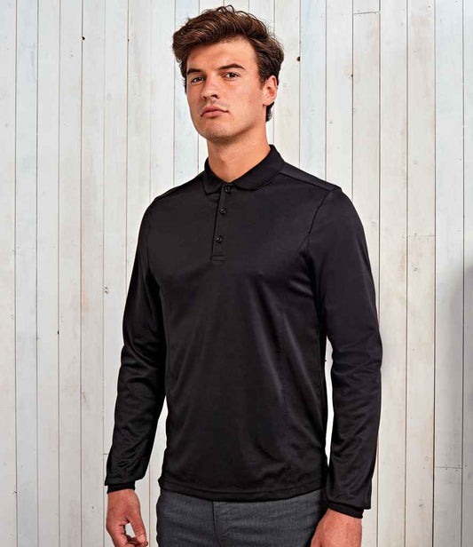 Premier Workwear Long Sleeve Coolchecker® Piqué Polo Shirt