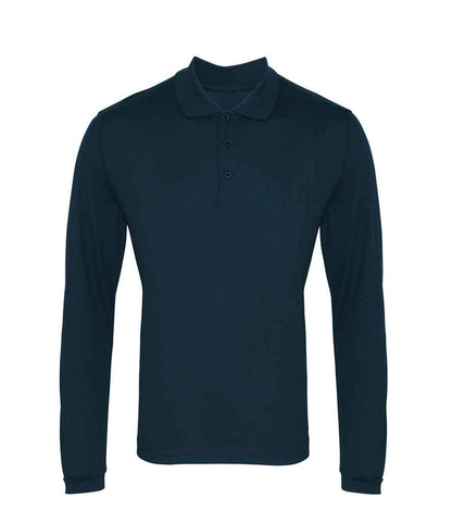 Premier Workwear Long Sleeve Coolchecker® Piqué Polo Shirt
