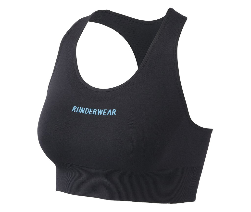 Womers Runderwear black fitness performance crop top – David O