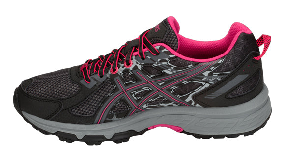 Asics Gel Venture 6 Trail Ladies Running Shoes Black/Pixel Pink